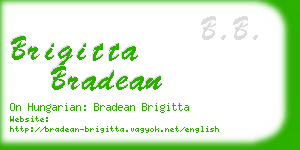 brigitta bradean business card